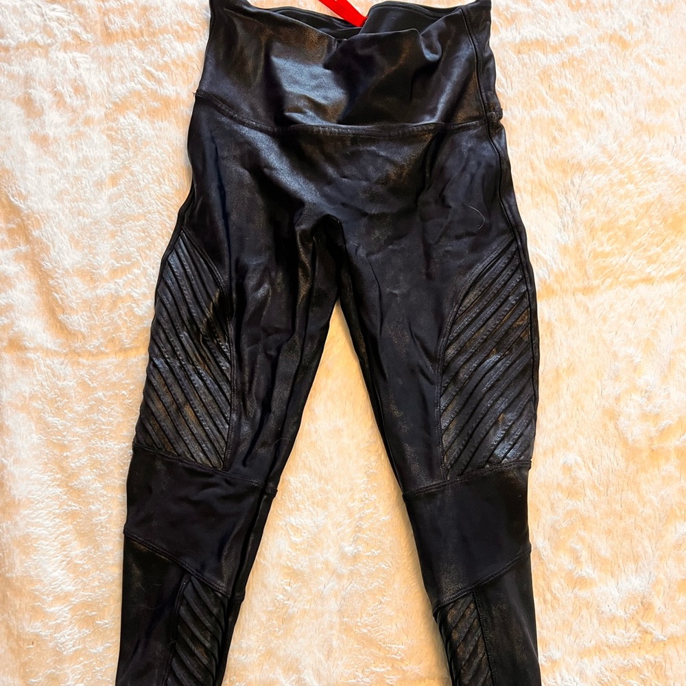 Moto Faux Leather Spanx Leggings